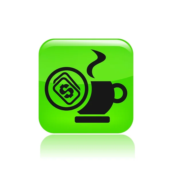 Vektor illustration av enda kaffe-ikonen — Stock vektor