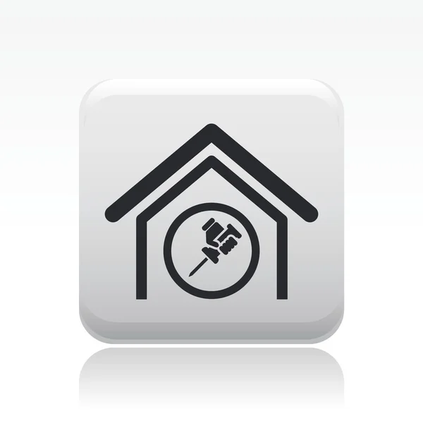 Ilustracja wektorowa jednego domu dostosować ikonę — Wektor stockowy