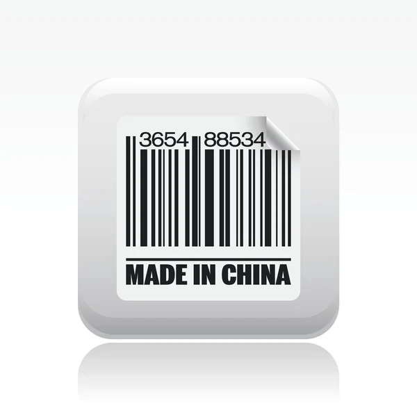 Ilustração vetorial do ícone único da China — Vetor de Stock