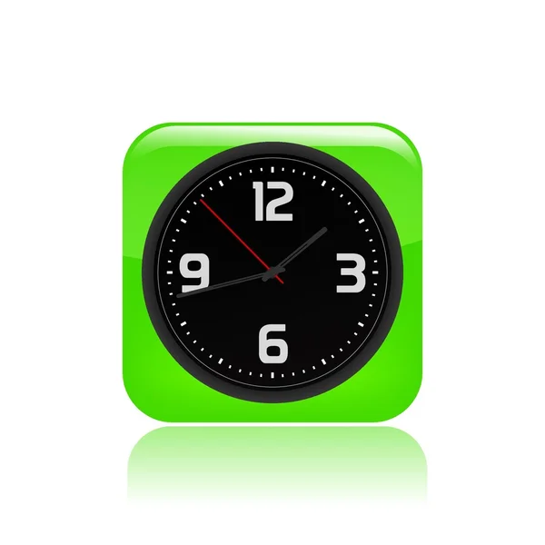 Illustrazione vettoriale dell'icona dell'orologio singolo — Vettoriale Stock