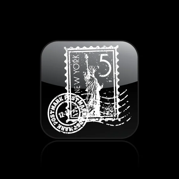 ஒற்றை நியூயார்க் ஐகானின் திசையன் விளக்கம் — ஸ்டாக் வெக்டார்