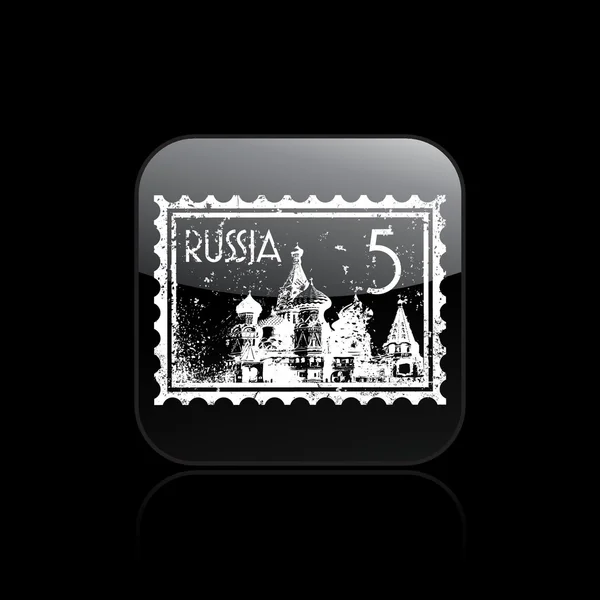 Ilustración vectorial del icono único de Rusia — Archivo Imágenes Vectoriales
