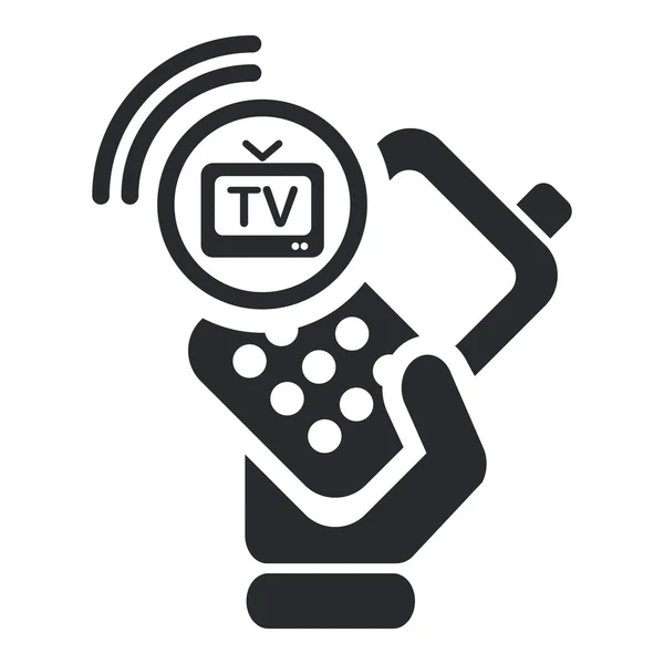 Ilustração vetorial do ícone isolado do telefone de tv —  Vetores de Stock