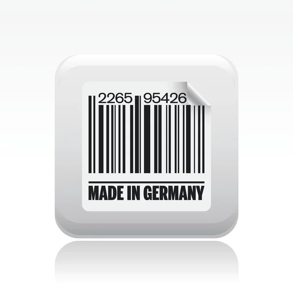 Ilustração vetorial do ícone único da Alemanha — Vetor de Stock