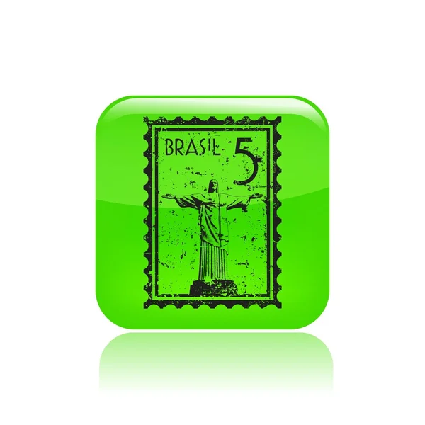 Ilustración vectorial del icono de Brasil — Vector de stock