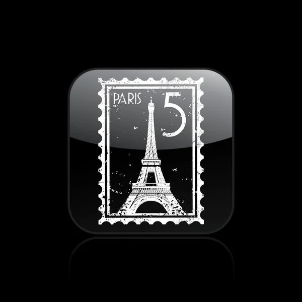 Vektorové ilustrace izolované Paříž ikony — Stockový vektor