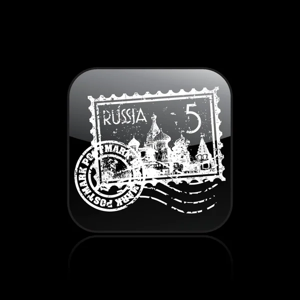 Ilustración vectorial del icono único de Rusia — Vector de stock