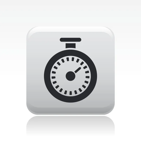Ilustracja wektorowa ikona na białym tle zegar — Wektor stockowy