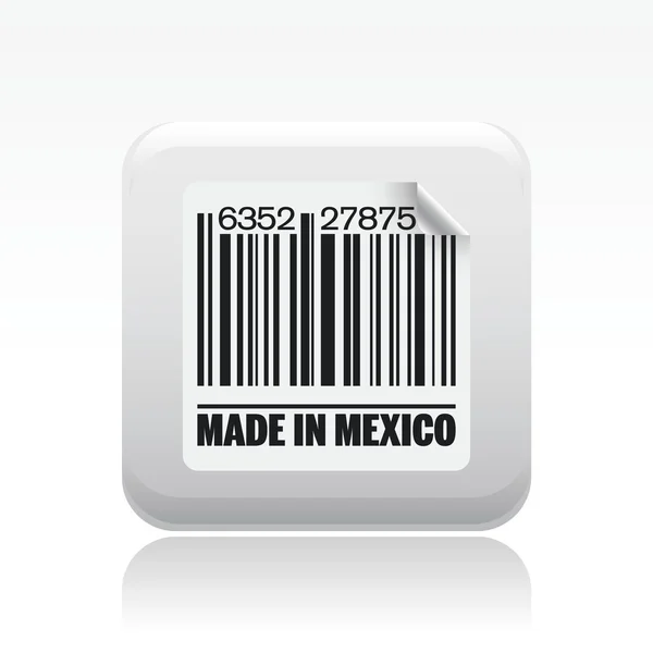 Ilustração vetorial de single feito no ícone do México — Vetor de Stock