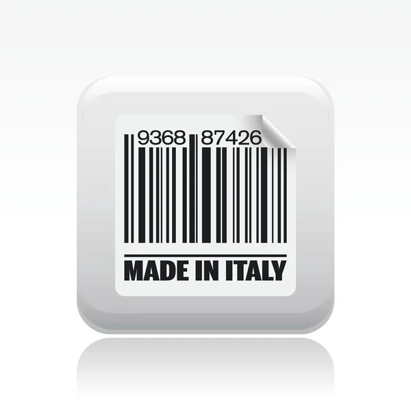 Vector illustration of single Made in Italy icon — Stock Vector