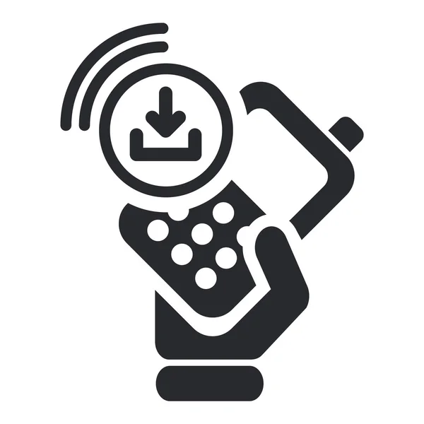 Ilustración vectorial del icono de teléfono inteligente de descarga única — Archivo Imágenes Vectoriales