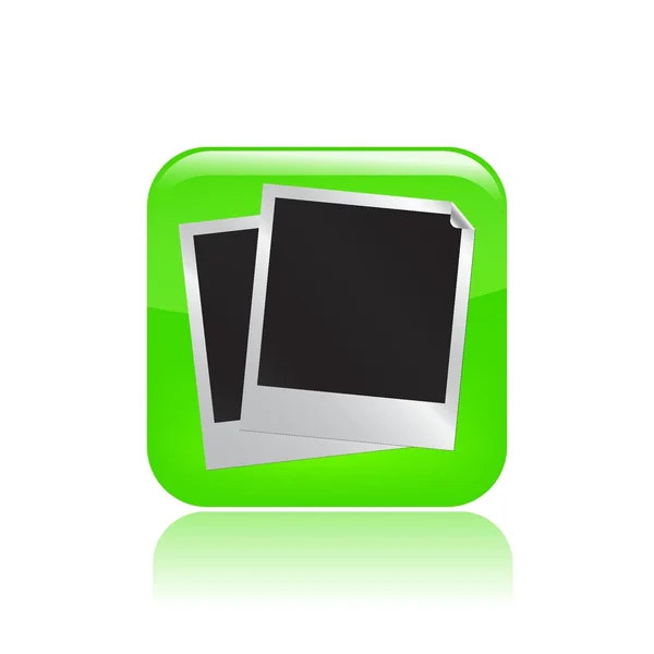 Illustrazione vettoriale dell'icona della foto singola — Vettoriale Stock