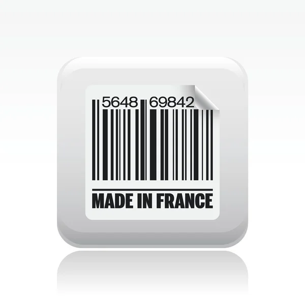 Vectorillustratie van single gemaakt in Frankrijk pictogram — Stockvector