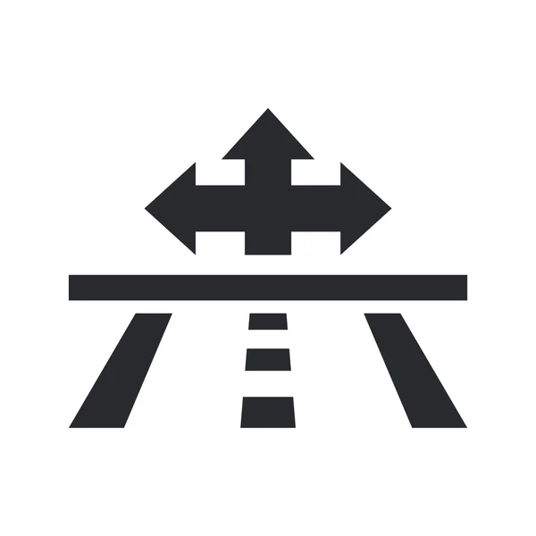 Illustrazione vettoriale dell'icona di navigazione singola — Vettoriale Stock