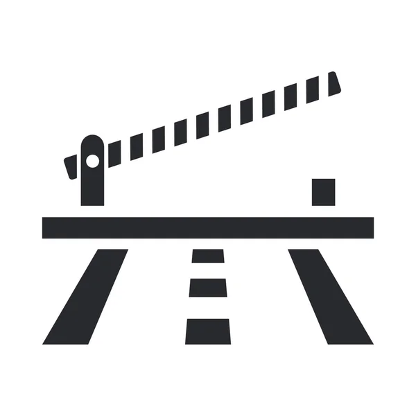 Vektor-Illustration des isolierten Barrieren-Symbols — Stockvektor