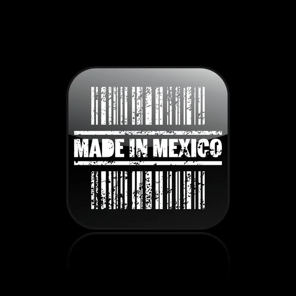 Vector illustration of isolated made in Mexico icon — Stock Vector