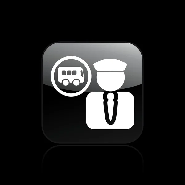 Ilustración vectorial del icono del controlador de bus único — Vector de stock