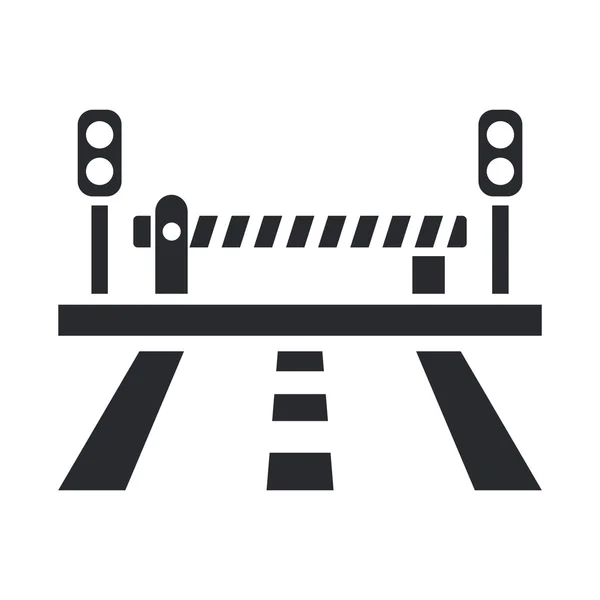 Illustration vectorielle de l'icône isolée du feu de circulation routier — Image vectorielle
