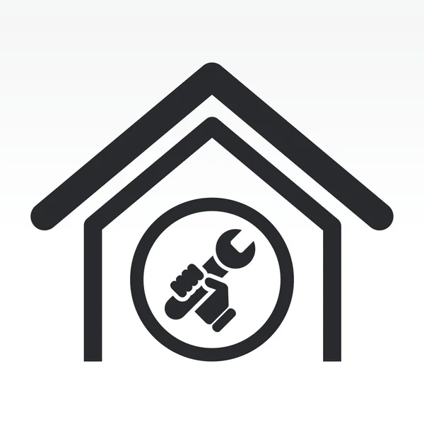 Vektor-Illustration der isolierten Home Bricolage-Ikone — Stockvektor