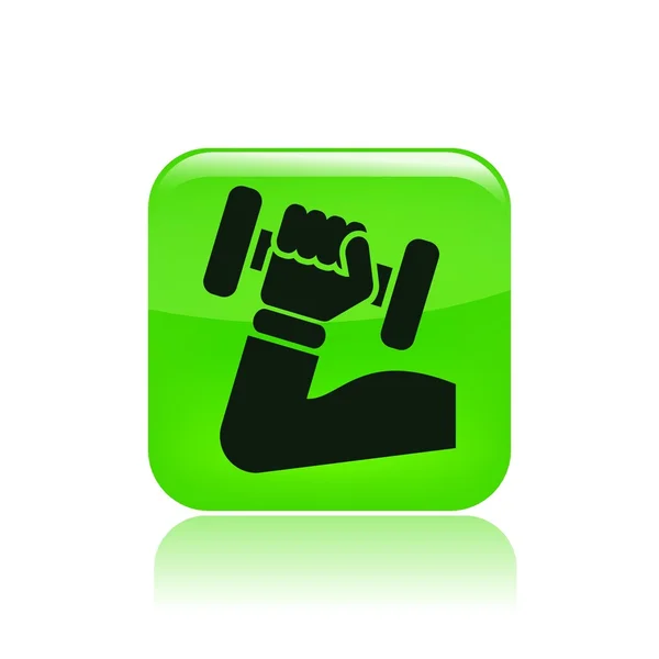 Vector illustration of single gym icon — Stock Vector