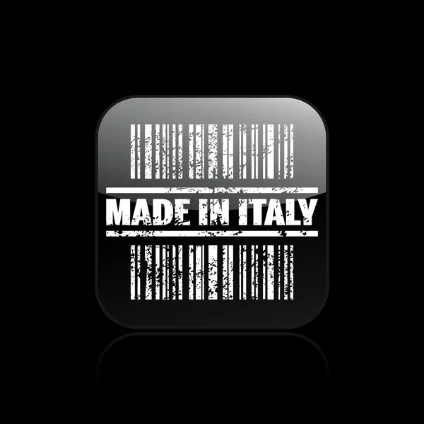 Ilustración vectorial de single made in Italy icon — Vector de stock