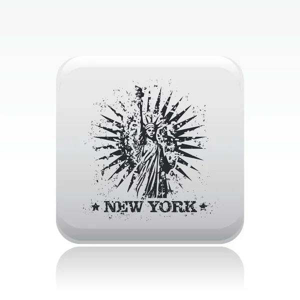 分離のニューヨーク アイコンのベクトル イラスト — ストックベクタ