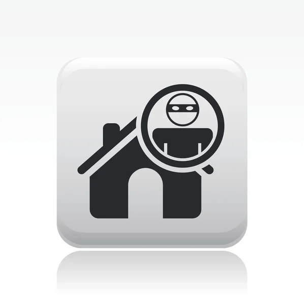 stock vector Vector illustration of single home thief icon