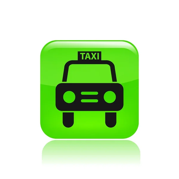 Vectorillustratie van geïsoleerde taxi pictogram — Stockvector
