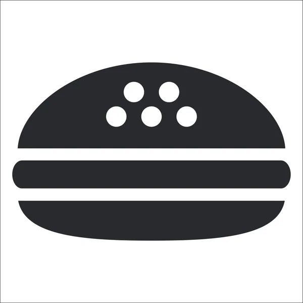 Illustration vectorielle de l'icône du fast-food isolé — Image vectorielle