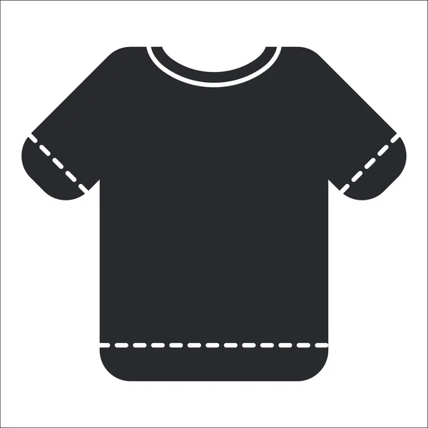 Vektor illustration av isolerade t-shirt-ikonen — Stock vektor