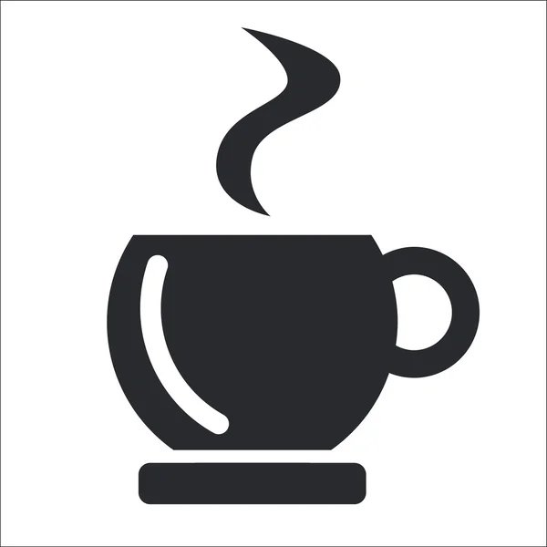 Vektor illustration av isolerade kaffe-ikonen — Stock vektor