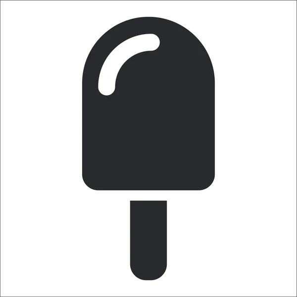 Illustration vectorielle de l'icône de crème glacée isolée — Image vectorielle