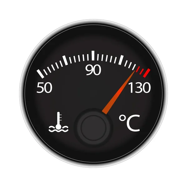 Ilustracja wektorowa pojedyncze temperatury ikony — Wektor stockowy