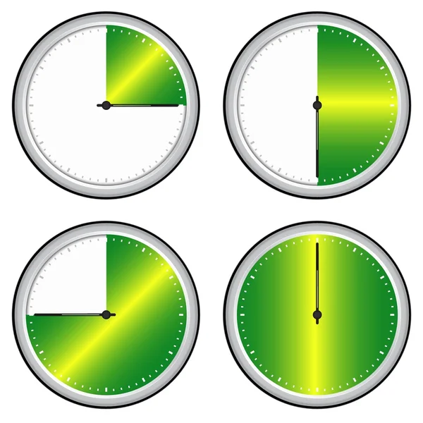 Vectorillustratie van enkele geïsoleerde tijdpictogram stappen — Stockvector