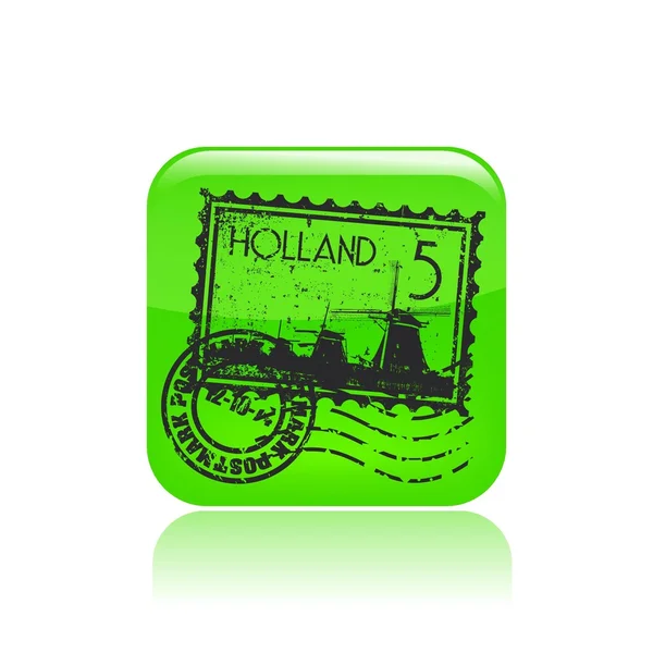Vector illustration of isolated Holland icon — Stock Vector