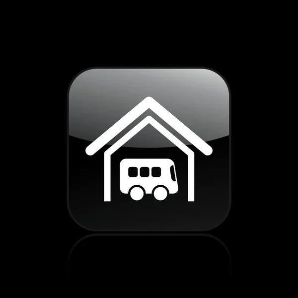 Ilustracja wektorowa ikona na białym tle autobus — Wektor stockowy