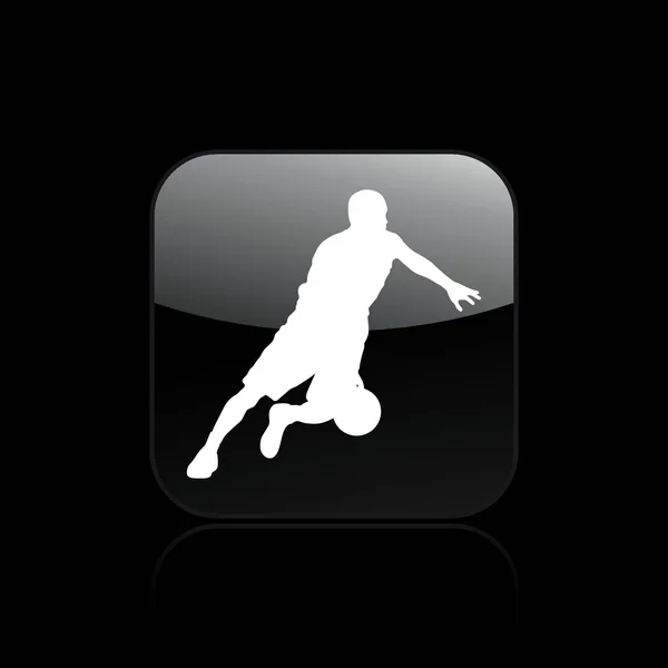 Ilustración vectorial del icono de baloncesto único — Vector de stock
