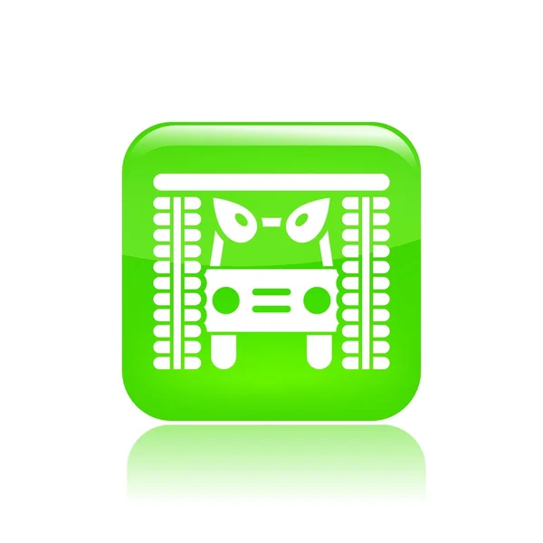 Illustrazione vettoriale dell'icona del pulitore per auto singole — Vettoriale Stock