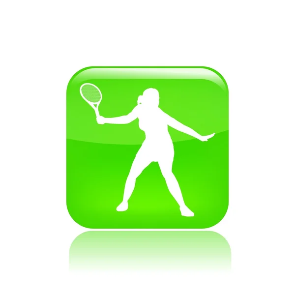 Vectorillustratie van enkele tennis pictogram — Stockvector