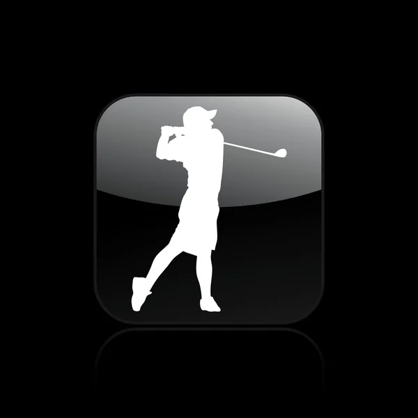 Ilustración vectorial del icono de golf aislado — Archivo Imágenes Vectoriales