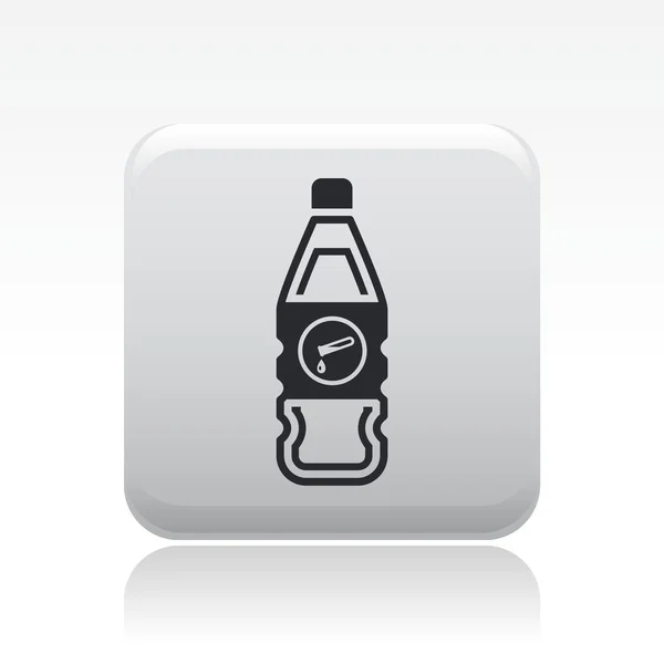 Ilustração vetorial de um ícone de garrafa perigoso —  Vetores de Stock