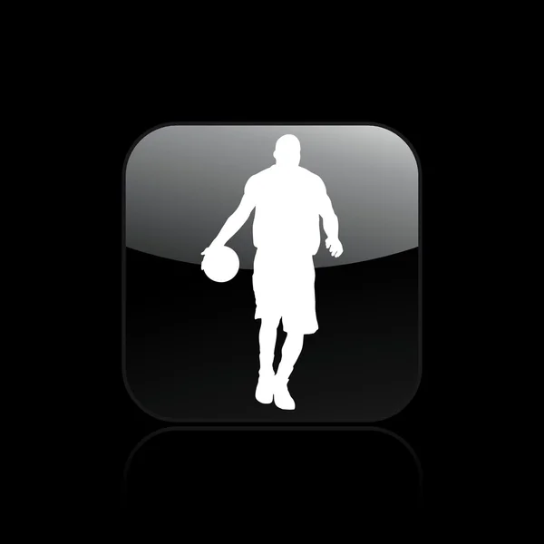 Illustration vectorielle d'une seule icône isolée de basket — Image vectorielle