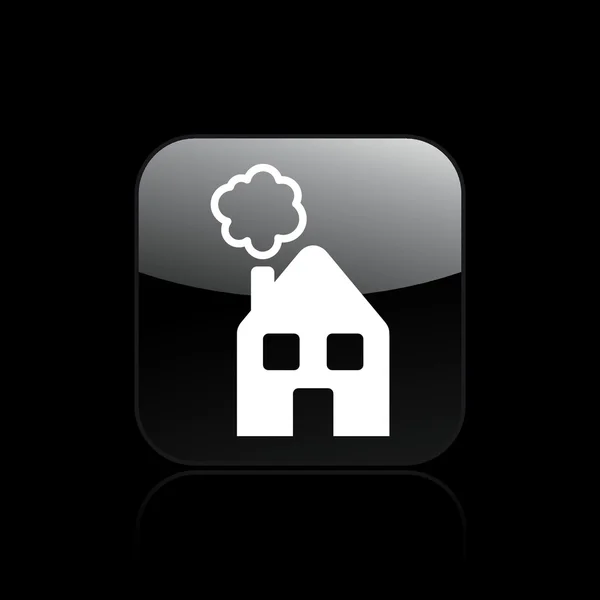Illustration vectorielle de l'icône d'une seule maison — Image vectorielle