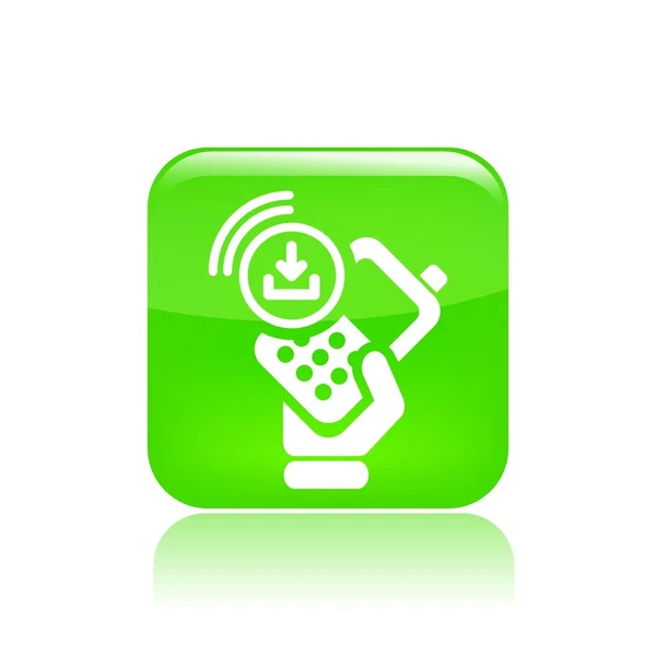 Ilustracja wektorowa ikona na białym tle smartphone — Wektor stockowy