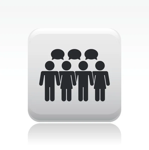 Illustration vectorielle d'une icône sociale unique — Image vectorielle