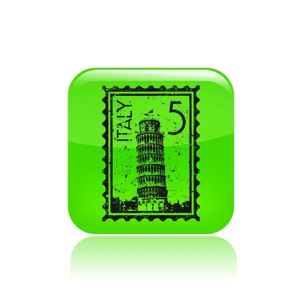 Vector illustration of single Pisa icon — Stock Vector