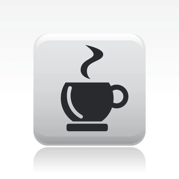 Vector illustration of single coffee icon — Stock Vector