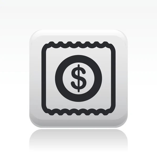 Illustration vectorielle d'une seule icône de paye isolée — Image vectorielle