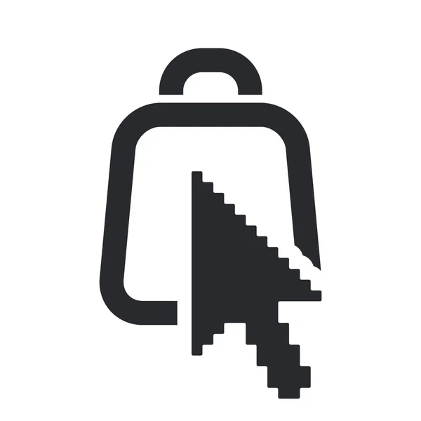 Illustrazione vettoriale dell'icona del sacchetto isolato — Vettoriale Stock