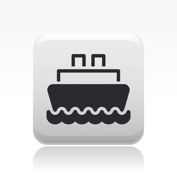 Ilustração vetorial do ícone de barco isolado — Vetor de Stock